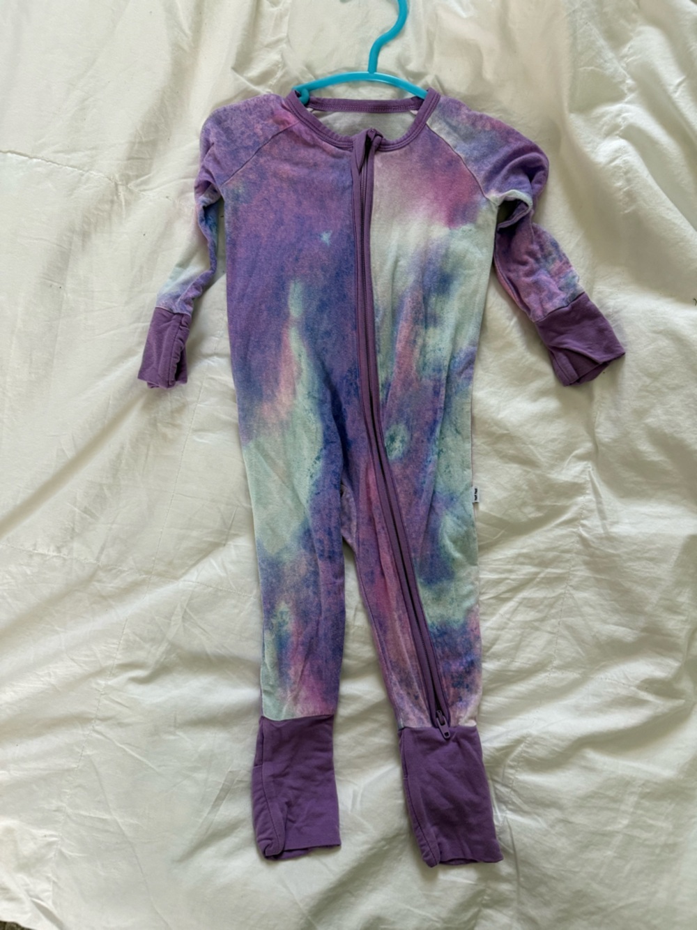 Little Sleepies Purple and Blue zippy